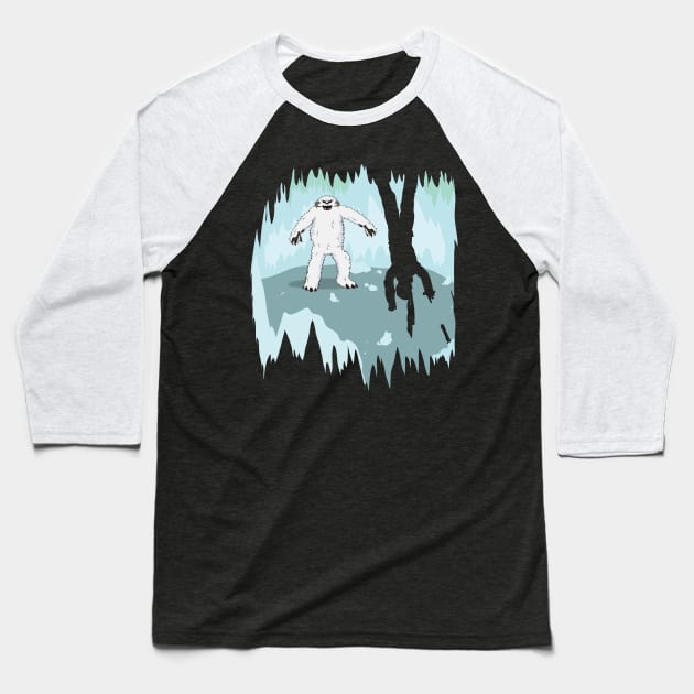 Wampa Cave Baseball T-Shirt by WinterWolfDesign